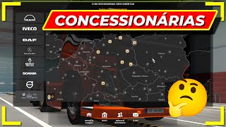 COMO ENCONTRAR AS CONCESSIONÁRIAS NO EURO TRUCK SIMULATOR 2 [upl. by Edobalo]