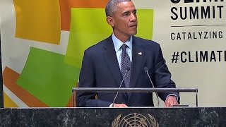 President Obama Speaks at the 2014 Climate Summit [upl. by Arbua]