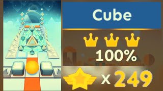 Rolling Sky  Cube WORLD RECORD [upl. by Emarie]