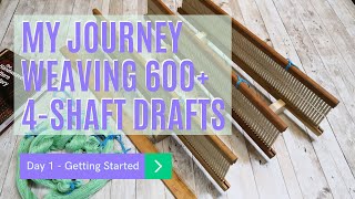 My Journey Weaving 4Shaft Drafts on a Rigid Heddle Loom [upl. by Fidelio]