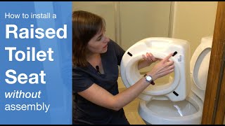 How to Install a Raised Toilet Seat No Assembly Required  Carex Raised Toilet Seat [upl. by Pruchno]