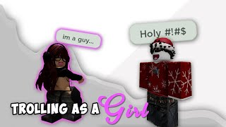 Pretending To Be A GIRL In ROBLOX SNAPCHAT [upl. by Gonsalve1]