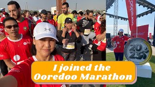 🇶🇦 Experience the Ooredoo Marathon with me [upl. by Nappie]