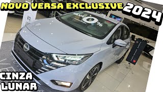 NOVO VERSA EXCLUSIVE 2024 CINZA LUNAR PREÇO [upl. by Ydnor]