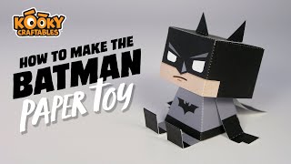 How to make a paper craft Batman  Easy DIY Paper Toy Printable [upl. by Aitrop208]