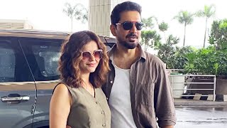 Rubina Dilaik amp Abhinav Shukla Spotted Today At Mumbai Airport [upl. by Trautman]