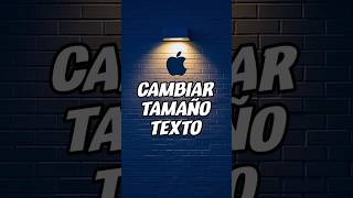 Cómo Cambiar el Tamaño de Texto en tu iPhone  [upl. by Arammahs799]