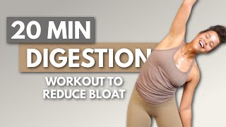 20 Min Workout for Bloating and Digestion Low Impact [upl. by Naelopan483]