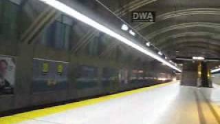 TTC Hawker Siddeley H5 trains pulling in and out of Downsview Stn [upl. by Adnoel]