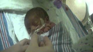 How to swaddle a preemie in NICU [upl. by Strader]