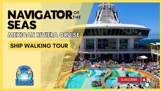 Navigator of the Seas  Walking Tour  2024 [upl. by Tammara760]