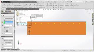 SOLIDWORKS Tutorial Equal Spacing for Linear Patterns [upl. by Halladba270]