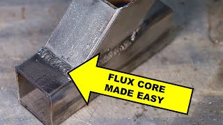 Gasless Flux Core Welding Basics for Beginners [upl. by Nosrej]