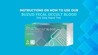 How to use the BUZUD Fecal Occult Blood Test kit [upl. by Jephum524]