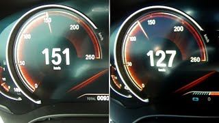 BMW 530i vs BMW 520i  Acceleration Test [upl. by Volny649]