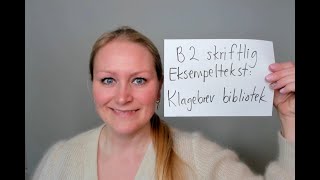 Video 1112 Karense kommenterer klagebrev på B2 nivå om stenging av bibliotek [upl. by Adrian]