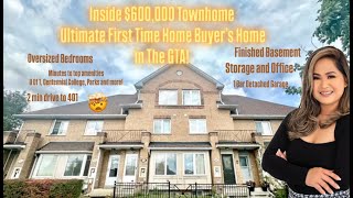 Inside 600000 Townhome An Ultimate Deal Starter Home In The Greater Toronto Area [upl. by Annavoig437]