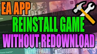 EA App Add Games Without Redownloading Them [upl. by Eemla855]