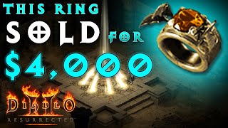 Most Godly Ring EVER Found in Diablo 2 Resurrected D2R [upl. by Enitnelav]