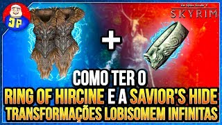 Guia Skyrim Como Ter o Ring of Hircine e a Saviors Hide TRANSFORMAÇÕES LOBISOMEM INFINITAS [upl. by Prior]