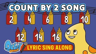 COUNT BY 2s SONG  Lyric Video  Olley Dinosaur  Learn Sing Explore  Educational Kids Songs [upl. by Yelrahs]