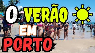 PORTO DE GALINHAS HOJE 🏖️ Domingo de ☀️ praia lotada 😁 Maré baixando 🏖️⛱️ [upl. by Yrian]