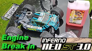 Kyosho Inferno NEO ST 30  Episode 4  Engine Break in and first run [upl. by Jania]