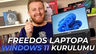 FreeDOS Laptopa Windows 11 Kurulumu [upl. by Maria80]