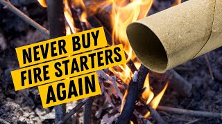 Never Buy Fire Starters Again  The Easiest Home DIY Fire Starters [upl. by Tobey]