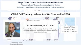 CART Cell Therapy Now and in 2030  Laboratory Medicine and Pathology in Individualized Medicine [upl. by Peck336]