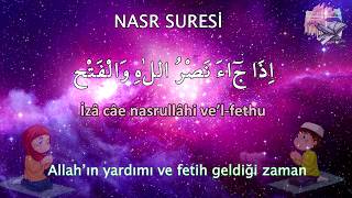 En kolay yöntem ile NASR suresi okunuşu ezberle anlamı dinle 3 tekrar başa dönmeli iza cae [upl. by Roumell]