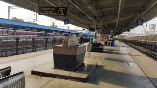 22157 CSTM Chennai Mail train announcement at Solapur railway station [upl. by Notsruht]