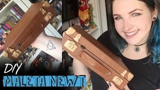 ANIMAIS FANTÁSTICOS E ONDE HABITAM DIY MALETA NEWT SCAMANDER [upl. by Haelak]