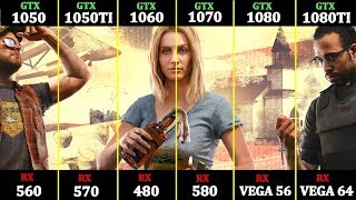 560 vs 1050 vs 570 vs 1050TI vs 480 vs 1060 vs 580 vs 1070 vs VEGA 56 vs 1080 vs VEGA 64 vs 1080TI [upl. by Konstanze805]