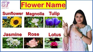 Flower Name in English  Flower Name for kids  Types of flowers with names [upl. by Koenig]