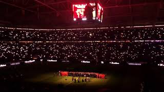 Abschied vom Bergbau  Das Steigerlied Auf Schalke vor dem Spiel Schalke vs Leverkusen [upl. by Elleynad489]