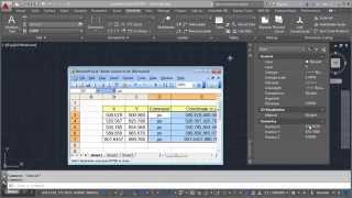 Import XY Coordinate From Excel Into AutoCAD [upl. by Komarek951]