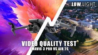 Mavic 3 Pro vs Air 2s  Video Quality test  ISO Test [upl. by Miguel883]