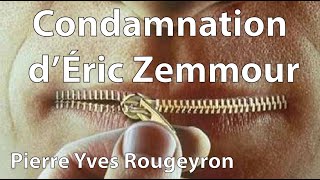 PierreYves Rougeyron  La condamnation dE Zemmour et ses conséquences [upl. by Rosalinde]