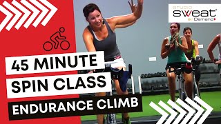 45 Minute Spin® Class FAT BURNING Indoor Cycling CLIMB Workout  Get Fit Fast [upl. by Nnail]