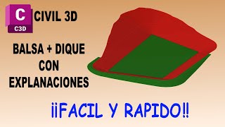 Balsa en Civil 3d con explanaciones [upl. by Leckie]