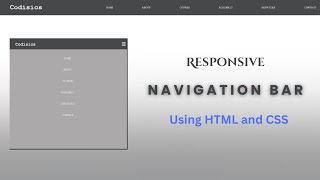 How to create a navigation bar using HTML and CSS  Navbar using HTML CSS only  Navbar with Logo [upl. by Ahsenyt]