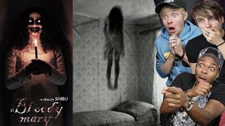 REACTING TO THE SCARIEST SHORT FILMS ON YOUTUBE PART 6 ft Sam and Colby [upl. by Sherye]