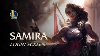 Samira the Desert Rose  Login Screen  League of legends [upl. by Mraz]