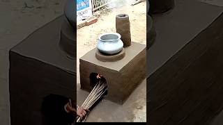 Smokeless B Mitti ka chulha chulha shorts diy clay claywoodstoves smokeless [upl. by Erdman]