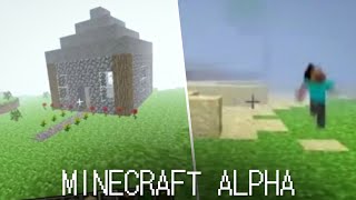 Minecraft Alpha es extraño [upl. by Affra414]