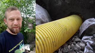 Hausdrainage mit Pumpenschacht selbst verlegen  Tipps für Selbermacher und Materialbedarf DIY [upl. by Neb538]