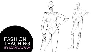 How to draw fashion sketches in easy steps [upl. by Four524]