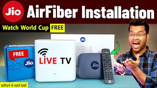 Jio AirFiber Installation Speed Test Plans Booking Live TV  Jio AirFiber vs JioFiber Air Fiber [upl. by Hallvard]