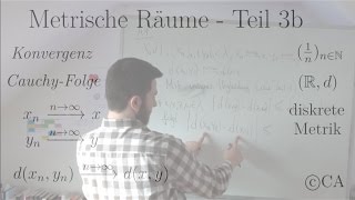 Metrische Räume Teil 3b Aufgabe Lösung 1n mit diskrete Metrik konvergiert nicht Abstand Konvergenz [upl. by Sayles603]